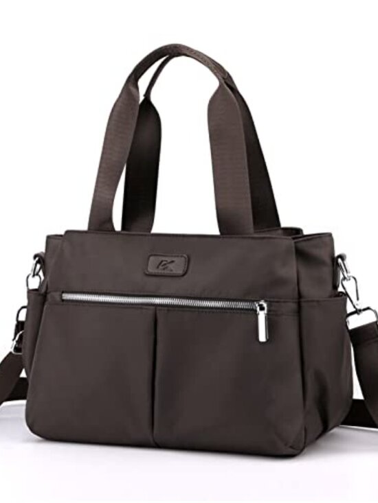 Handbags - Lightweight Nylon Hobo Crossbody Bag Multi Compartment Shoulder Handbag